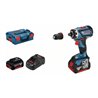 Bosch Akku-Bohrschrauber GSR 18V-60 FC mit 2 x 5,0 Ah Li-Ion Akku L-BOXX