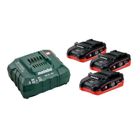 Metabo Basic-Set 3 x LiHD 3.5 Ah