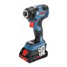 Bosch Akku-Drehschlagschrauber GDR 18V-200 C 2 x 5,0 Ah Li-Ion Akku GCY 30-4 L-BOXX
