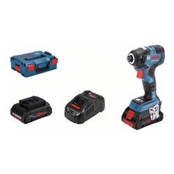 Bosch Akku-Drehschlagschrauber GDR 18V-200 C mit 2 x ProCORE18V 4,0 Ah Akku L-BOXX