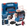 Bosch Linienlaser GLL 3-80 C mit 1 x 2,0 Ah Li-Ion Akku Laser-Empfänger LR 7 L-BOXX