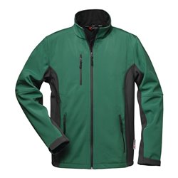 Softshelljacke CHARON Gr.L grün/grau FELDTMANN