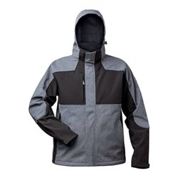 Elysee Softshelljacke Tau Gr.3XL, grau/schwarz
