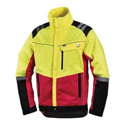 Forstschutzjacke Komfort Gr.XXL neongelb/rot