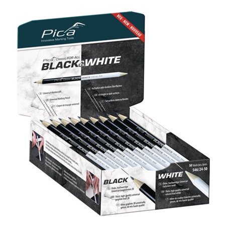 Pica Markierstift L.24 cm 3 flächig beidseitig gespitzt f.glatte Flächen