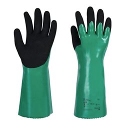Schutzhandschuh Maxtril® 767 Gr.8 grün/schwarz EN388/EN374-1/EN374-5 Kat.III