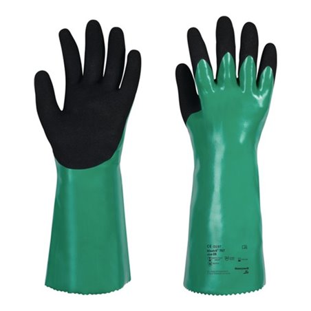 Schutzhandschuh Maxtril® 767 Gr.8 grün/schwarz EN388/EN374-1/EN374-5 Kat.III