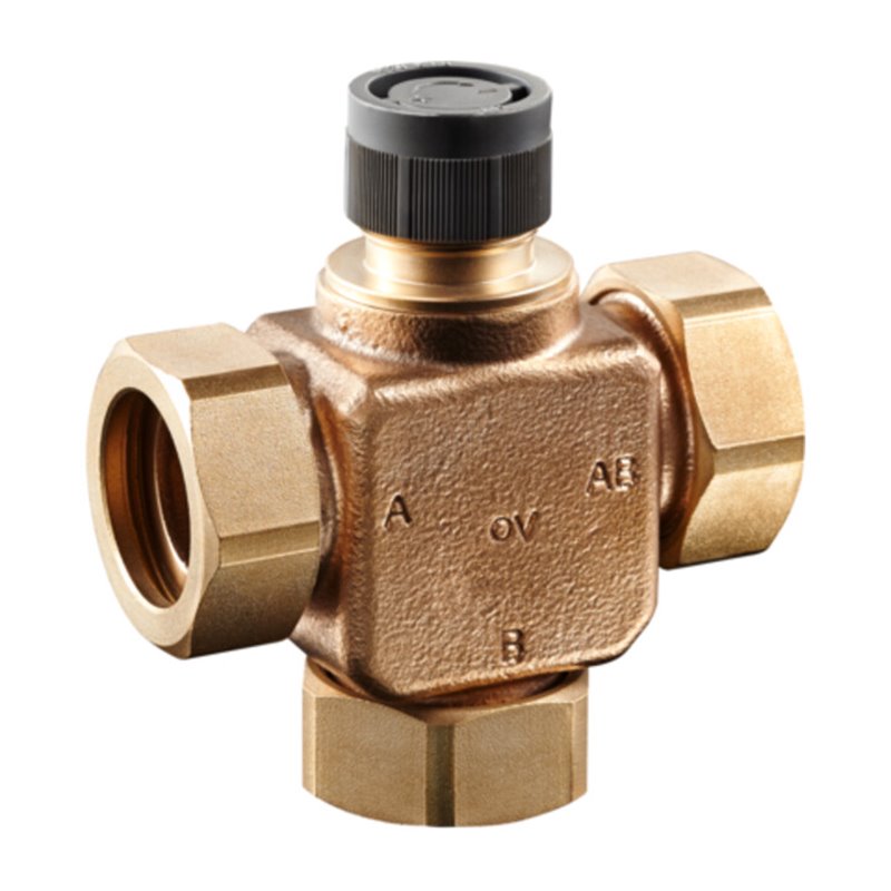 Oventrop Dreiwege-Mischventil Tri-CTR DN 25, 5,7 kvs, m ÜM, Rotguss