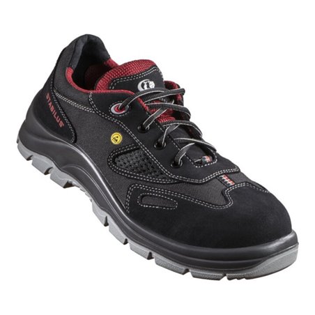 Stabilus Sicherheitsschuh 5111 A Gr.47 schwarz/rot Leder/Textil S1 ESD EN ISO 20346
