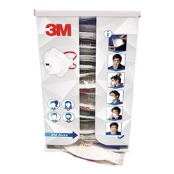 3M Maskenspender Aura nachfüllbar unbefüllt f.Wandmont.geeignet