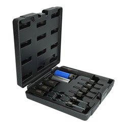 KS Tools 1/2' Felgenschloss-Ausbohr-Satz für Schlösser mit rotierenden Außenhüllen, 14-tlg.