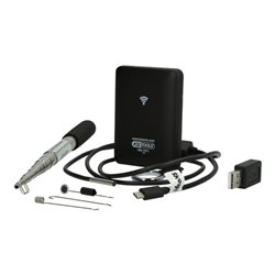 KS Tools Wi-Fi-Videoskop-Satz mit Durchmesser 3,9 mm 0° HD Frontkamera-Sonde, 7-tlg.