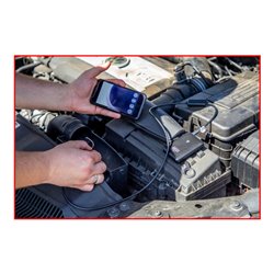 KS Tools Wi-Fi-Videoskop-Satz mit Durchmesser 3,9 mm 0° HD Frontkamera-Sonde, 7-tlg.