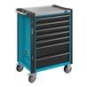 Hazet Werkstattwagen Assistent 179NX-7/136 ∙ Schubladen flach: 5 x 77 x 522 x 398 mm ∙ Schubladen hoch: 2 x 162 x 522 x 398 mm