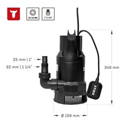 STIER Tauchpumpe-Schmutzwasserpumpe SSTW-400