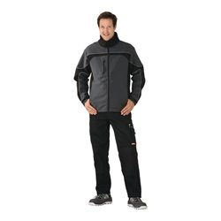 Planam Summit Softshell Jacke Winter grau/schwarz