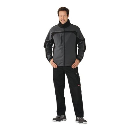 Planam Summit Softshell Jacke Winter grau/schwarz