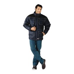 Planam Winterparka Steal marine/schwarz