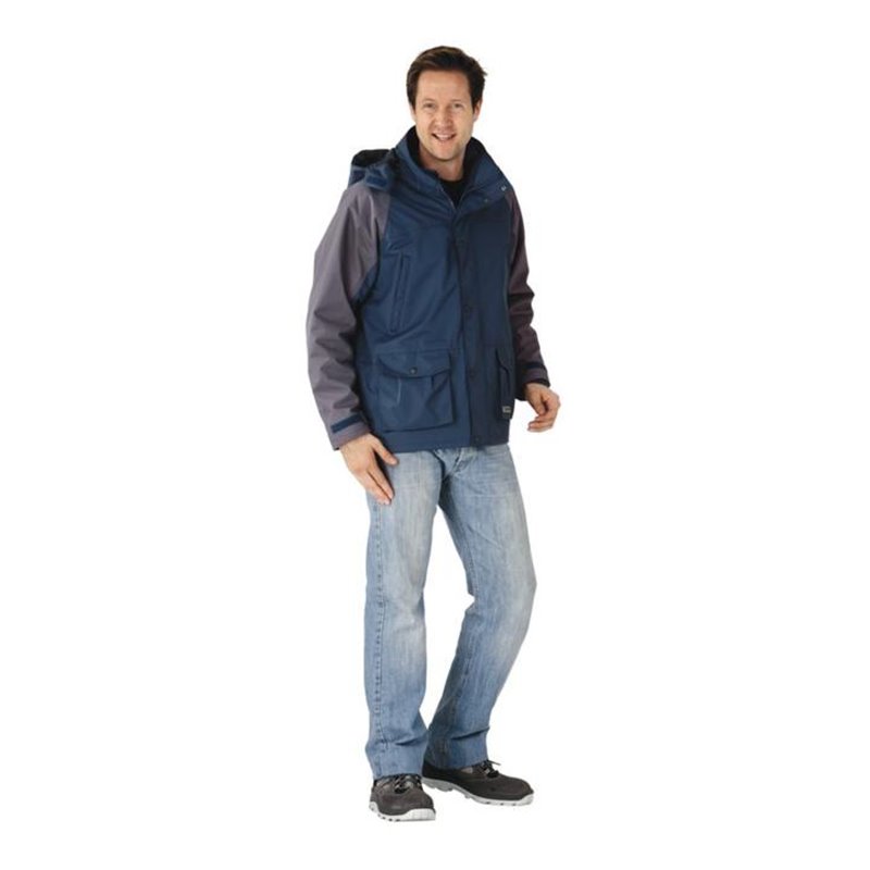 Planam System Jacke Winter marine/grau
