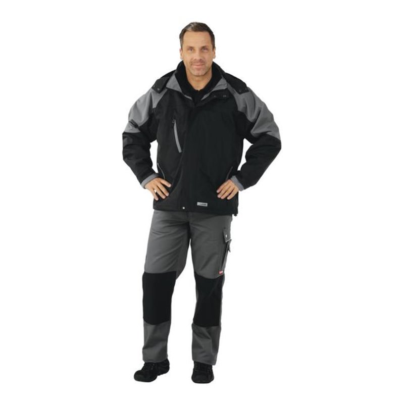 Planam Clay Jacke Winter schwarz/grau