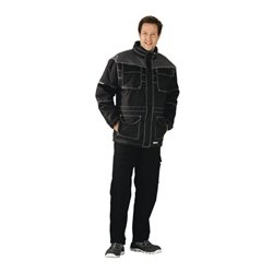 Planam Winterparka Steal schwarz/grau
