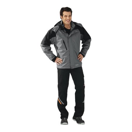 Planam Clay Jacke Winter grau/schwarz
