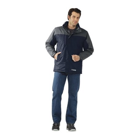 Planam Slate Jacke Winter marine/grau