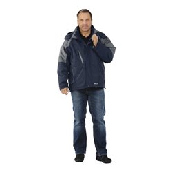Planam Clay Jacke Winter marine/grau