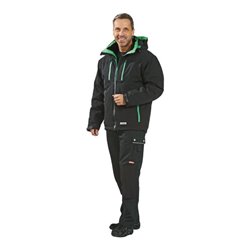 Planam Drift Jacke Winter schwarz/grün