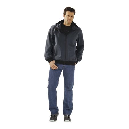Planam Softshelljacke Peak grau/schwarz