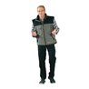 Planam Winter-Weste Grey Line grau/schwarz