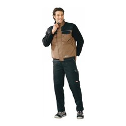 Planam Winter-Weste Dust braun/schwarz