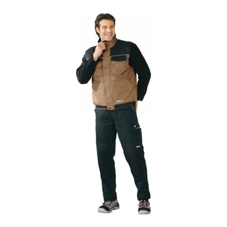 Planam Winter-Weste Dust braun/schwarz