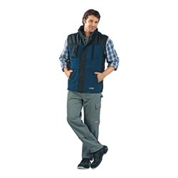 Planam Winter-Fleece-Weste Brook marine/schwarz