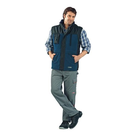 Planam Winter-Fleece-Weste Brook marine/schwarz