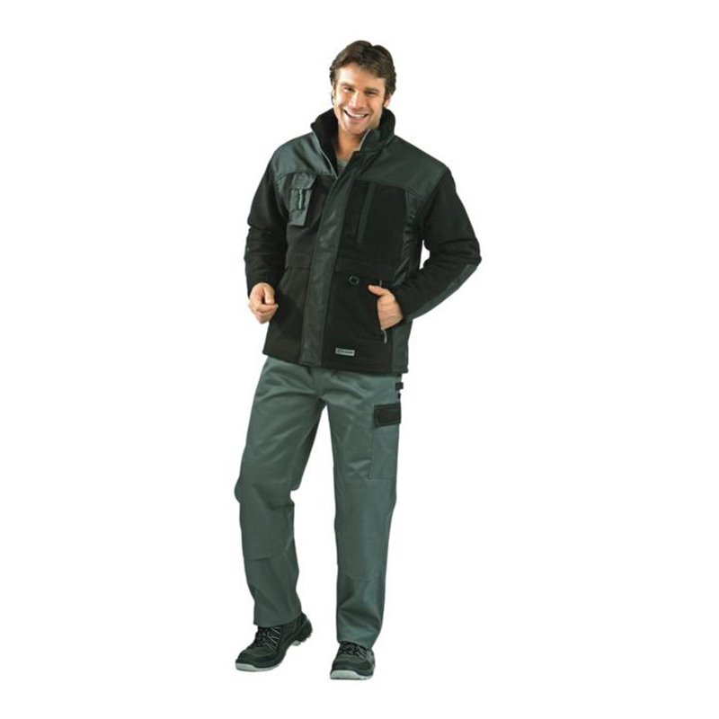 Planam Brook Fleece Jacke Winter schwarz/schwarz