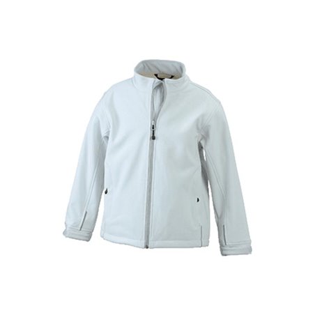 Daiber JN 135K Kinder-Softshelljacke weiß