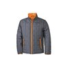Daiber JN 1035 Stepp-Herrenjacke carbon-grau/orange