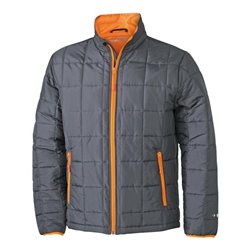 Daiber JN 1035 Stepp-Herrenjacke carbon-grau/orange