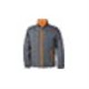 Daiber JN 1035 Stepp-Herrenjacke carbon-grau/orange