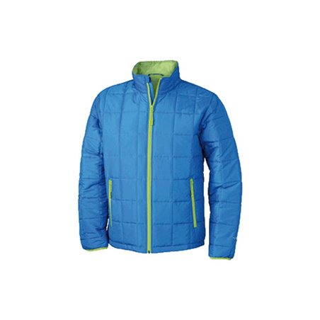 Daiber JN 1035 Stepp-Herrenjacke aquablau/lime-green