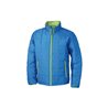 Daiber JN 1035 Stepp-Herrenjacke aquablau/lime-green