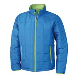 Daiber JN 1035 Stepp-Herrenjacke aquablau/lime-green