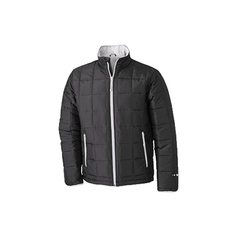 Daiber JN 1035 Stepp-Herrenjacke schwarz/silber