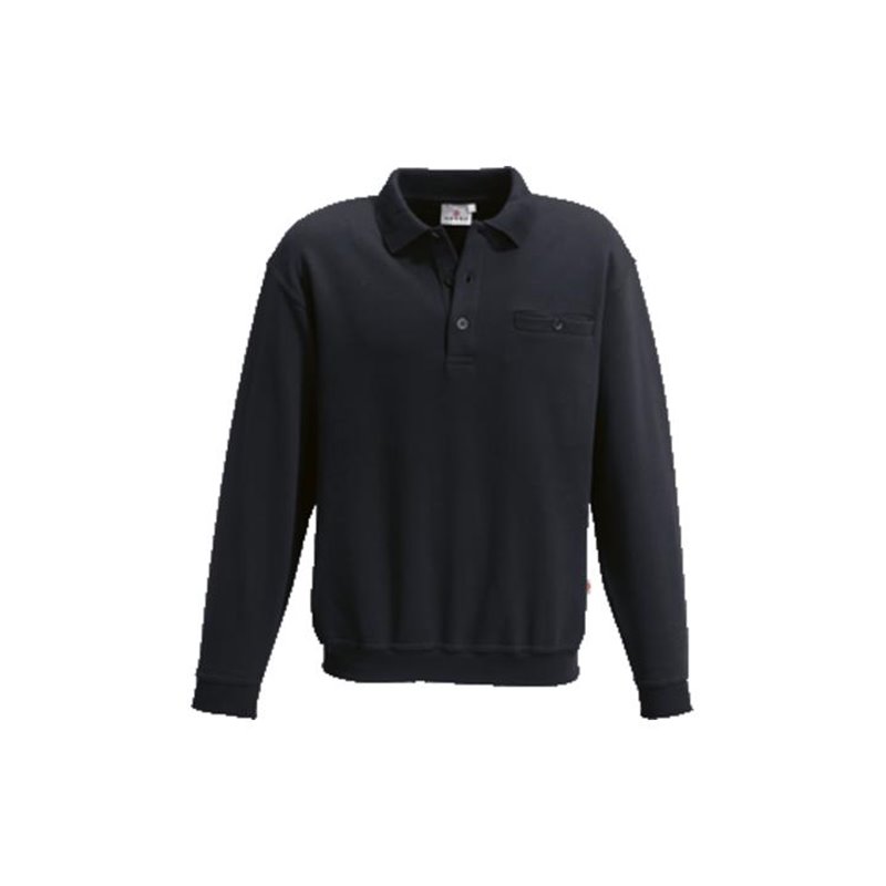 Hakro Pocket-Polo-Sweatshirt Premium 457 schwarz