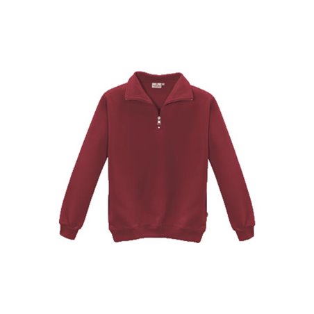 Hakro Zip-Sweatshirt Premium 451 weinrot