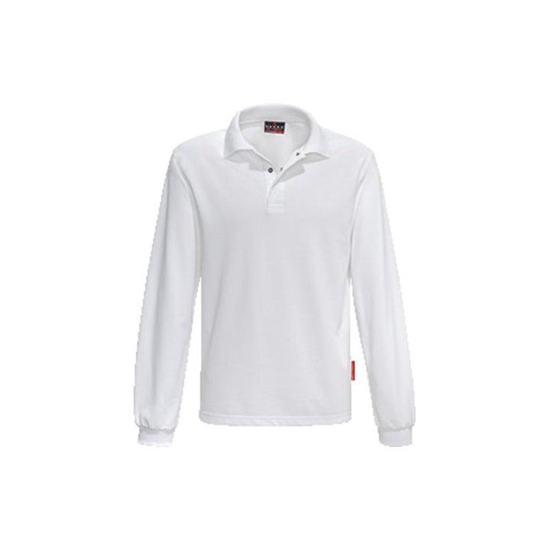 Hakro Longsleeve-Poloshirt HACCP-Performance 821 weiß