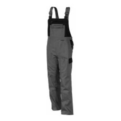 Qualitex Latzhose Image MG 300 grau/schwarz