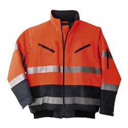 Asatex Warnschutz-Pilotenjacke orange/marine