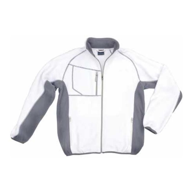 Excess Fleecejacke Champ weiß